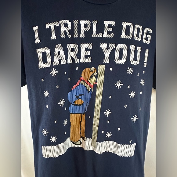 I Triple Dog Dare You T-shirt. Made famous from A Christmas Story. Great looking - Picture 2 of 4